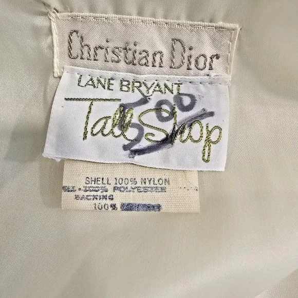 60s Vintage Christian Dior Lane Bryant Robe Women's‎ Small Quilted Lace Robe - Picture 14 of 16